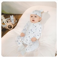 BuBaby Peterpan Dona long-sleeved newborn baby jumpsuit - Bambus BBB2103DN | BU Baby Clothes