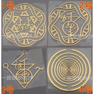 四款 字母 圖案 個性 金字塔材料 銅質金屬貼手機金屬貼紙