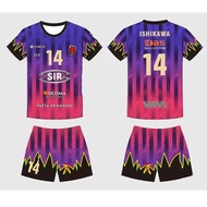 2024 New2024 Perugia Super Cup Ishikawa Yuki Same Volleyball Team Kit Set Short Sleeve Sleeveless Qu