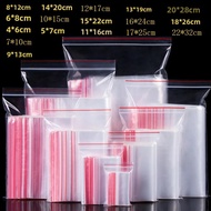 100 Chiếc Nhỏ Khóa Zip Túi Nhựa Đóng Lại Được Trong Suốt Thân Thiện Với Môi Trường Poly Trong Suốt T