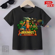 CHILDREN'S T-SHIRT TUNG TUNG TUNG SAHUR BRAINROT ANOMALI ANIME CHILDREN'S T-SHIRT ANOMALI BRAINROT
