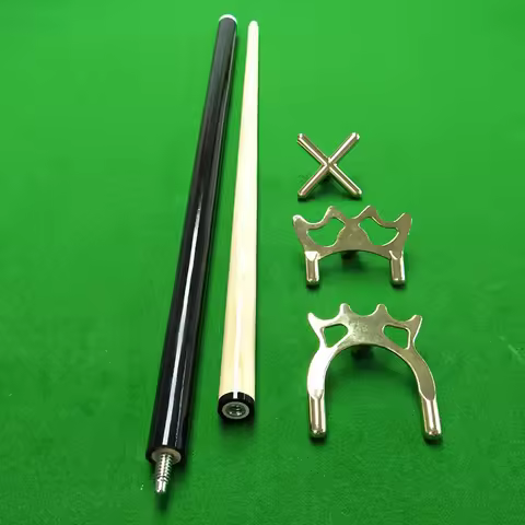 2pcs Set Brass Bridge Head Pool Cue Stick Frame Pole Accessories For Snooker Billards 9 Ball Rack Br