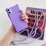 CASE WARNA POLOS DENGAN TALI LANYARD HP IPHONE 6PLUS