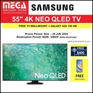 SAMSUNG QA55QN85CAKXXS 55" 4K NEO QLED QN85C SMART TV + FREE $400 VOUCHER BY SAMSUNG+ GALAXY A25 128 GB (UNTIL 26 JUNE)