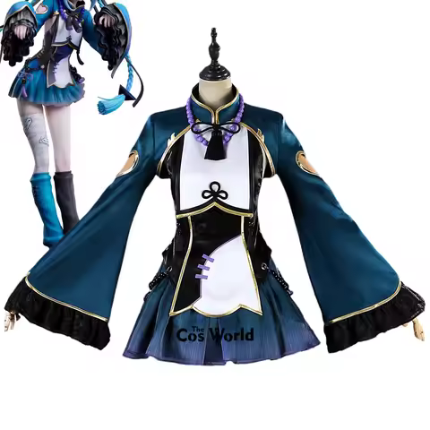 PJSK Miku Zombie Jiangshi Outfits Anime Cosplay Costumes