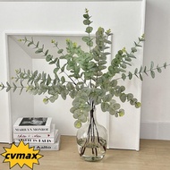 CYMX Artificial Eucalyptus Leaf, Plastic  Printing Eucalyptus Leaf Plant, False Leaf Imitation Plant