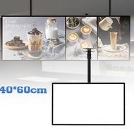 40x60cm LED Cafe Menu Board LED Food Menu Signboard untuk Restaurant Cafe Shop