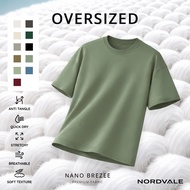 NORDVALE NanoBreezeTM️ Oversized T-Shirt Evergreen | Men's Tops Oversized Shirt Man
