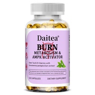 Daitea Burn - Metabolism Boost Belly Fat Burner + AMPK Activator Supplement for Men and Women with C