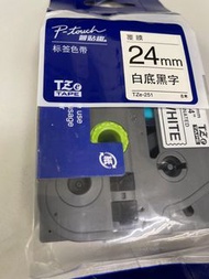 (Sf -$10) 雷射標籤真貨非代用帶 Brother p-touch dymo tape 原裝標籤帶 9mm,12mm,24mm 白底黑字