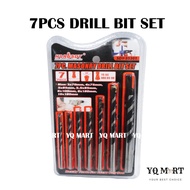 7PCS Drill Bit Set/ 3Mm-10Mm/ Bit Gerudi