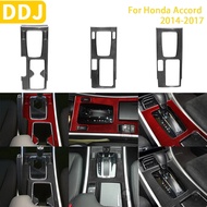 For Honda Accord 9th 2014 2015 2016 2017 Accessories Carbon Fiber Car Interiors Gear Panel Trim Stic
