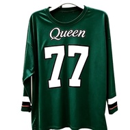 Muslimah Long Sleeve Jersey QUEEN 77 Print Modest Sports Top
