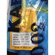 0.25mm X 2" X 100MD X 180YDS Mata Diri(DWS) (ISI KOSONG) Jaring Pukat Tangsi Mono Fishing Net