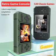 New Game 520 In 1 Compilation Video Game Cassette For S8 Tv Game Console Retro Old Video Game Console Retro Family Pocket Portable Player