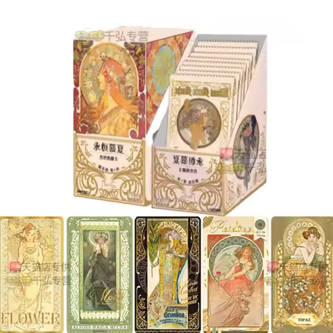 Official KAYOU Timeless Mucha Card Floral Fantasy Series Vol.1 Heritage Collection Full Box Premium 