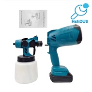 Cordless Paint Sprayer with Detachable Tank 3 Spray Patterns Adjustable Flow Control Battery Powered