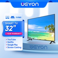 WEYON TV 32 HD HOT TEMS  TV 32 inches LED Wifi HD 720P Android 9.0 Smart TV -HDMI-USB-DTS- Netflix &amp;Youtube1G RAM+8GROM