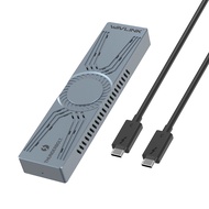 WAVLINK NVMe Enclosure for PCIe 2280 SSD, Thunderbolt 3 40Gbps to M/B+M Key M.2 Enclosure, Compatibl