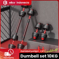 eBuy 20KG Dumbell Barbel Set/Dumbell alat olahraga rumahan fitness gym