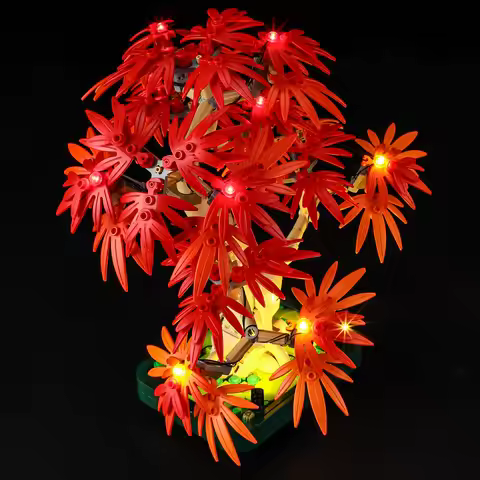 Led Lighting Kit For LEGO 10348 Japanese Maple Tree Building Block Bricks (Only Light No Model)