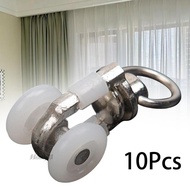 [Homyl1] 10Pcs Curtain Track Gliders Curtains Silent Pulley Curtain Rail Track Pulley A