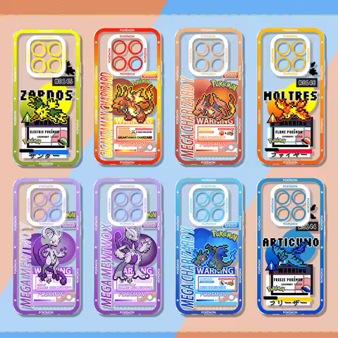 P-Pokemon Case for MEGA CHARIZARD ZAPDOS Xiaomi Redmi Note 15 14 13 Pro Plus 12 11 10 14S 13S 12S 11