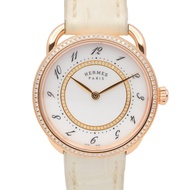 [มือสอง] นาฬิกา Hermes Arceau AR13.471 ตัวเรือนทองคำขาว K18PG (ทองคำชมพู) ประดับเพชร สำหรับผู้หญิง ส