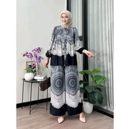 TERBARU VIOLA SET RAYON LD 110 LD 120 CELANA KULOT TANGAN BALON ONE SET RAYON SETELAN RAYON ONE SET