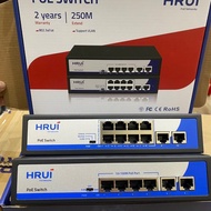POE Switch 4 port & 8 port Hrui 100Mbps + 2 uplink ports