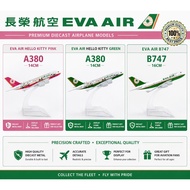 16cm Taiwan EVA Airlines Kitty Version Diecast Aircraft Model Alloy Airplane Collectible Educational