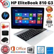 HP EliteBook Revolve 810 G3 - i7 5600U  / 8GB RAM / 256GB SSD / 11.6" / WIN 10 .