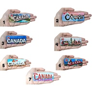 I LOVE CANADA RECTANGLE DESIGN RUBBER REF MAGNET | Souvenir Fridge Magnet Pasalubong