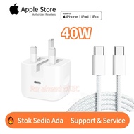 Penghantaran percuma Apple 40W Dynamic Power Adapter with 60W Max iPhone 17, 16, 15 Fast Charger