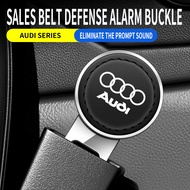 2Pcs Car Seat Belt Extender For Audi Alloy Leather Seat Belt Plug Buckle for A1 A3 A4 A5 A6 A7 A8 Q2