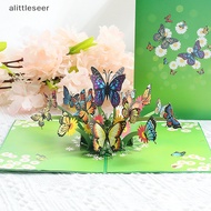 EE  3D Stereoscopic Flying Butterflies Birthday Thanks Cards Greeg Christmas Card With Envelope Postcard Gift Thanks Giving Car n