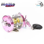 รอกเบทกลม รุ่น Momo Big Game จากค่าย WEEBASS กำลังเบรกสูงถึง 20lb หรือ 9.5 กิโล เฟรมบอดี้โลหะ แข็งแร