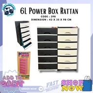 398 4L POWER BOX Rattan/398 5L 6L Rattan/Plastic RATTAN Basket/Rattan Basket/Durabox/4 LAYER Drawer/