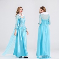 Big Halloween Women Adult Queen Frozen Elsa Anna Princess Dress Costume Cosplay Suit