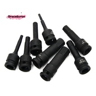 1/2 Inch Impact Hex Socket Bit 12.5mm H5-H19 Allen Key Wrench Socket Bit Impact Wrench Socket Adapte