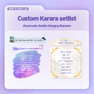Vtuber automatic setlist overlay, widget, assets (singing stream / karaoke)