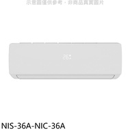 NIKKO日光【NIS-36A-NIC-36A】變頻冷暖分離式冷氣(含標準安裝)