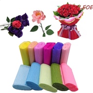 CLEOES Flower Wrapping Paper Origami 250*10cm Party Decoration Wedding Packaging Material Crepe Paper