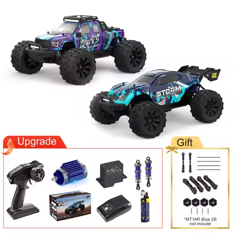 MT14R 1/14 V3 RC Car 80km/h Brushless Off-Road Vehicle Waterproof All-Terrain Remote Control Truggy 