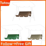 Tutoushop Courtyard Swing Hammock 3‑Seat Cushion Cover Waterproof Polyester Home Use