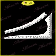 2pcs Mini PVC Scale Ruler Scale Ruler/