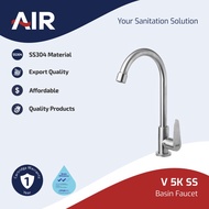 AIR V 5K SS Stainless Steel Kitchen Faucet Sink Tap Single Hole Cold Water Tap