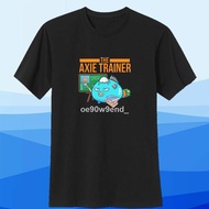 CZQ# Axie Infinity Tshirt Shirt 2021 The Axie Trainer Black White Tees Round Neck Unisex T Shirt Top