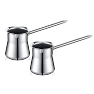 2 Pieces Turkish Coffee Pot 15oz Chai Pot Arabic Pot Briki Greek Coffee Pot Milk Butter Honey Chocol