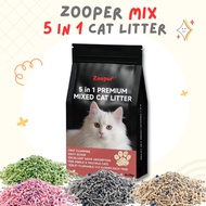 5 In 1 Zooper Premium Mixed Cat Litter Super Clumping Cat Litter